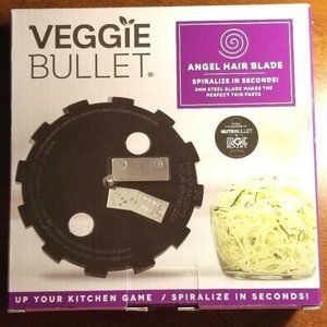 Veggie Bullet Angel Hair Blade 2 mm Cooking Spiralize Small Kitchen Appliance